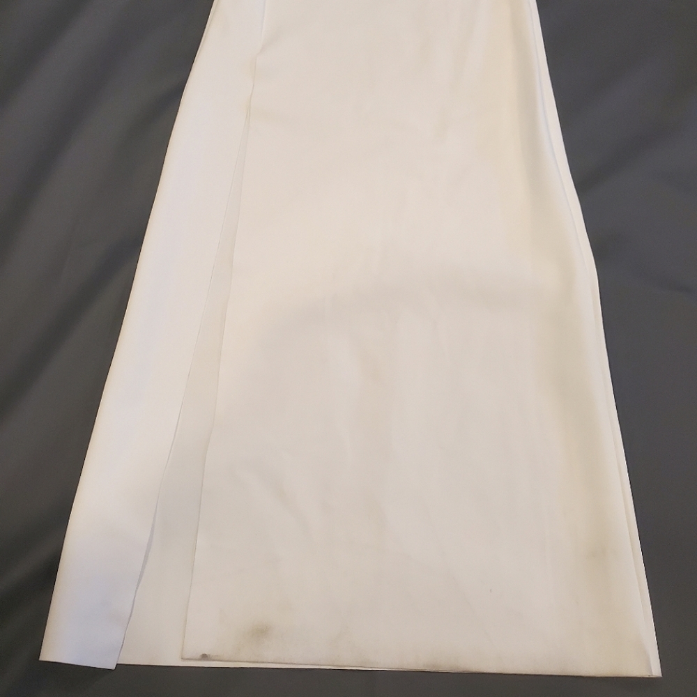 NWT$1,090 Chiara Boni Xenia White Asymmetric Column Gown Dress Sz 8 (44) - Picture 13 of 16
